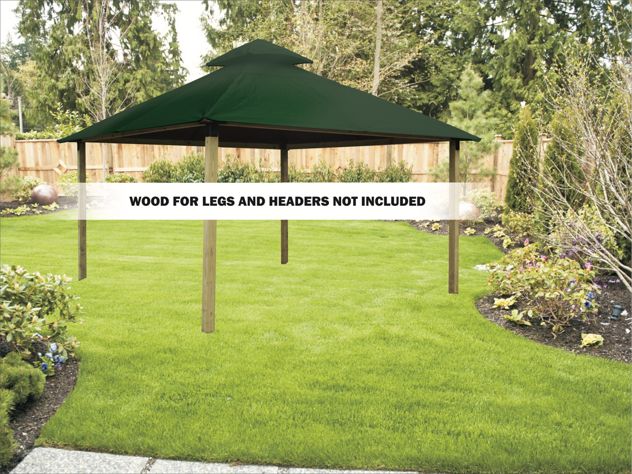 ACACIA Gazebo Roof Framing and Mounting Kit With SunDURA Canopy