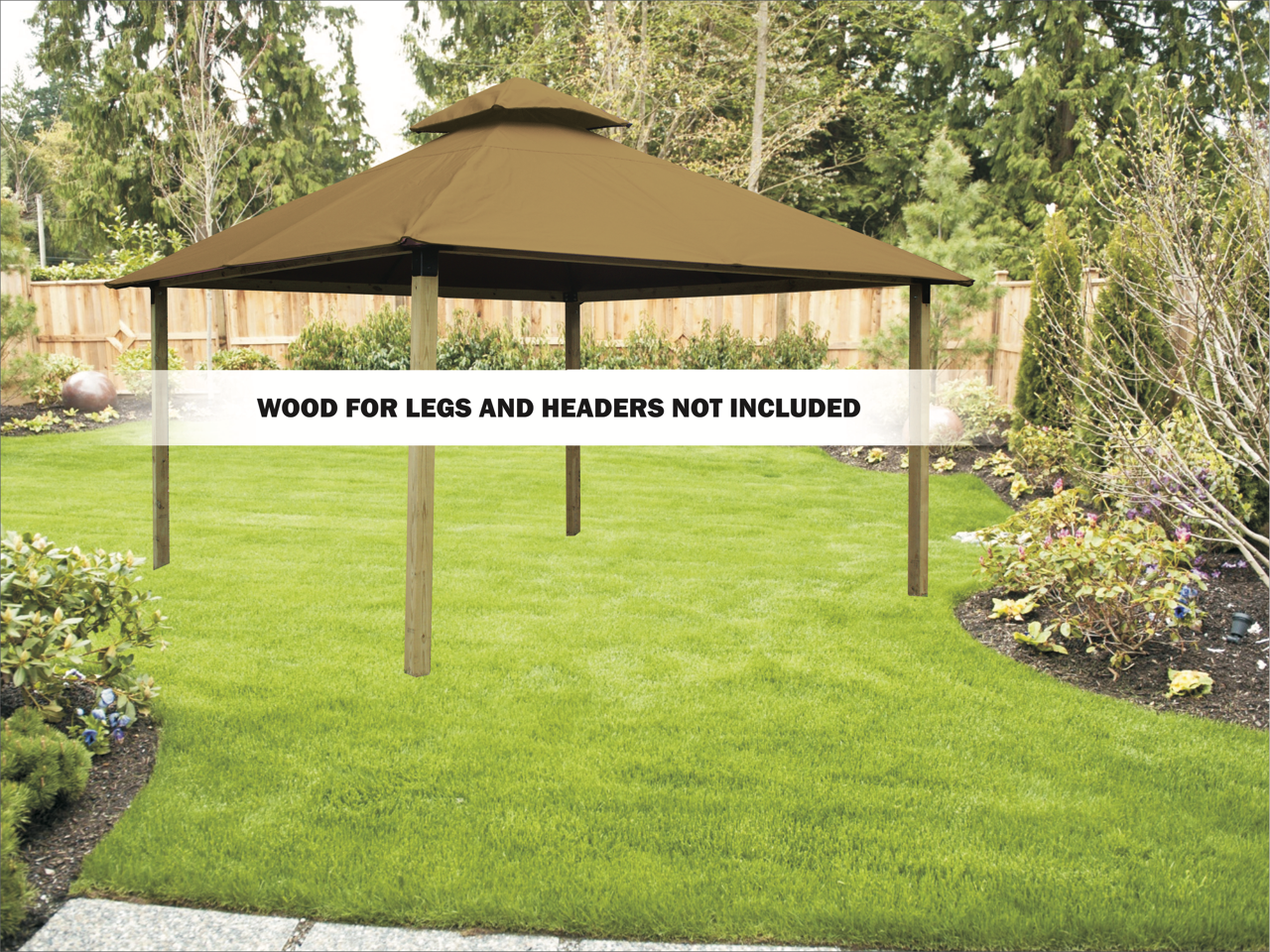 ACACIA Gazebo Roof Framing and Mounting Kit With SunDURA Canopy