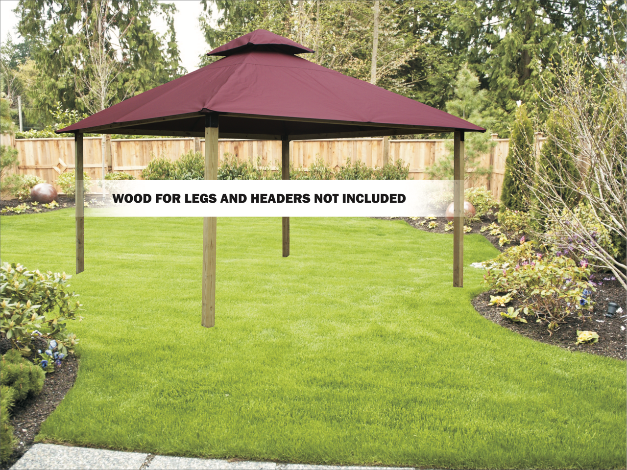 ACACIA Gazebo Roof Framing and Mounting Kit With SunDURA Canopy