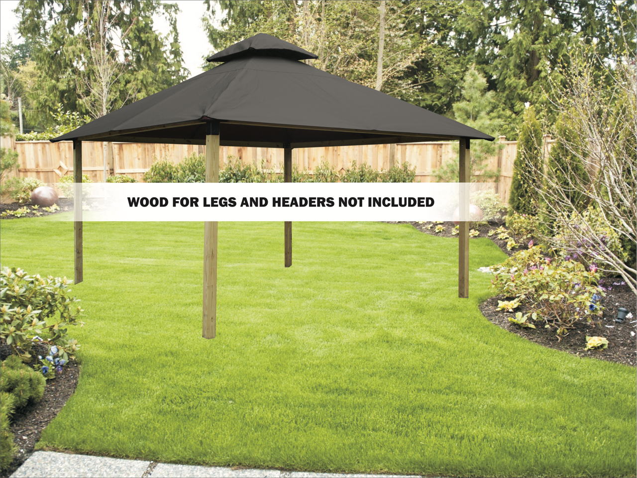 ACACIA Gazebo Roof Framing and Mounting Kit With SunDURA Canopy
