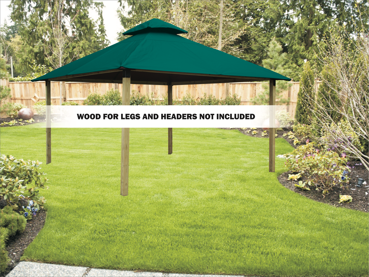 ACACIA Gazebo Roof Framing and Mounting Kit With SunDURA Canopy