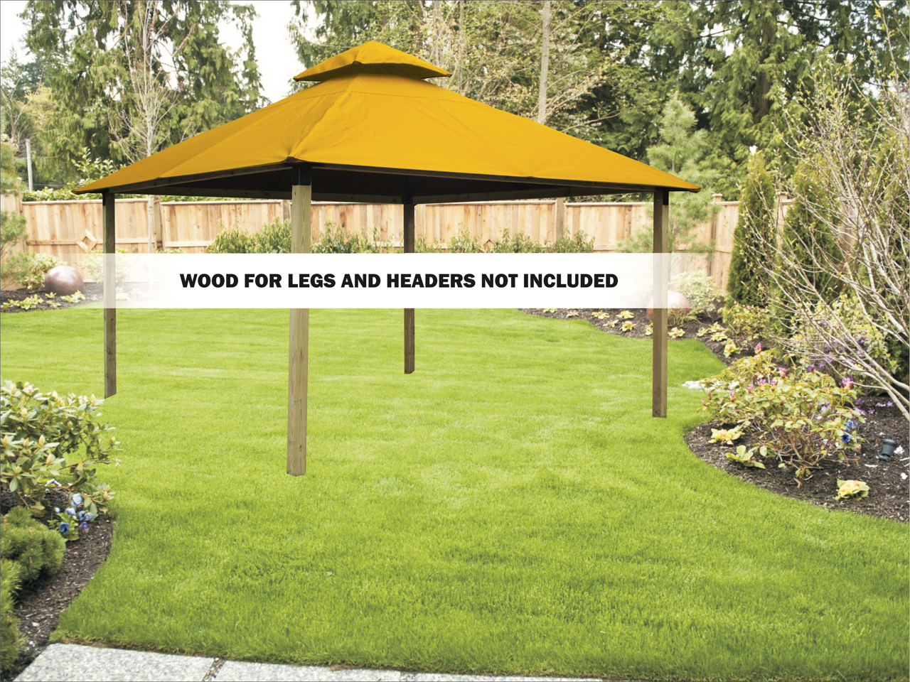 ACACIA Gazebo Roof Framing and Mounting Kit With SunDURA Canopy
