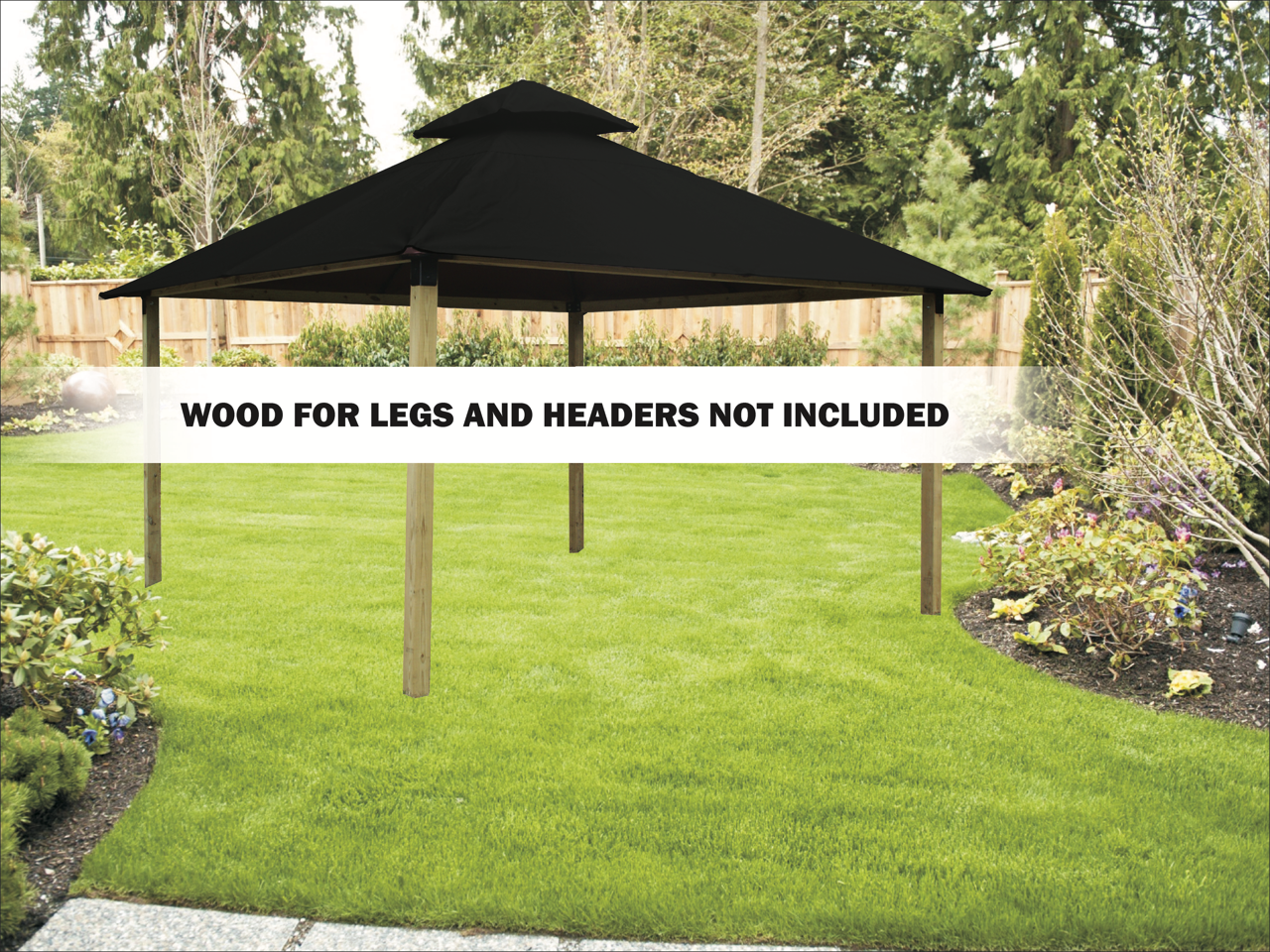 ACACIA Gazebo Roof Framing and Mounting Kit With SunDURA Canopy
