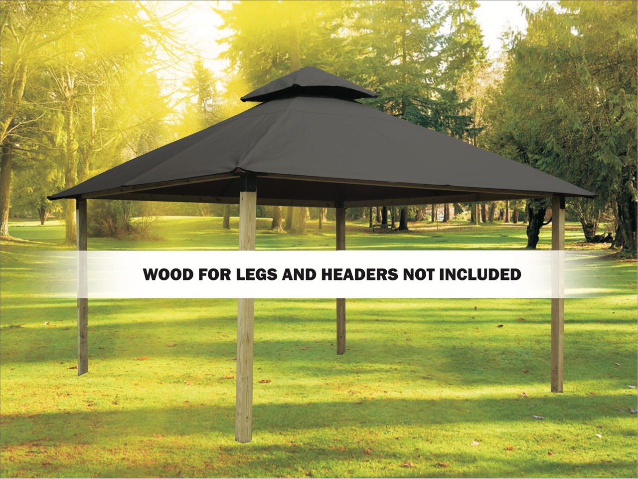 ACACIA Gazebo Roof Framing and Mounting Kit With OutDURA Canopy