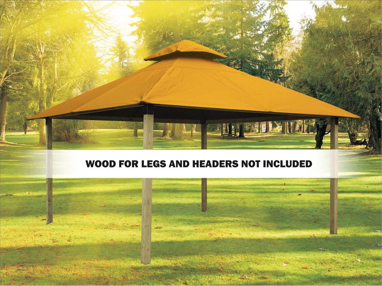 ACACIA Gazebo Roof Framing and Mounting Kit With OutDURA Canopy