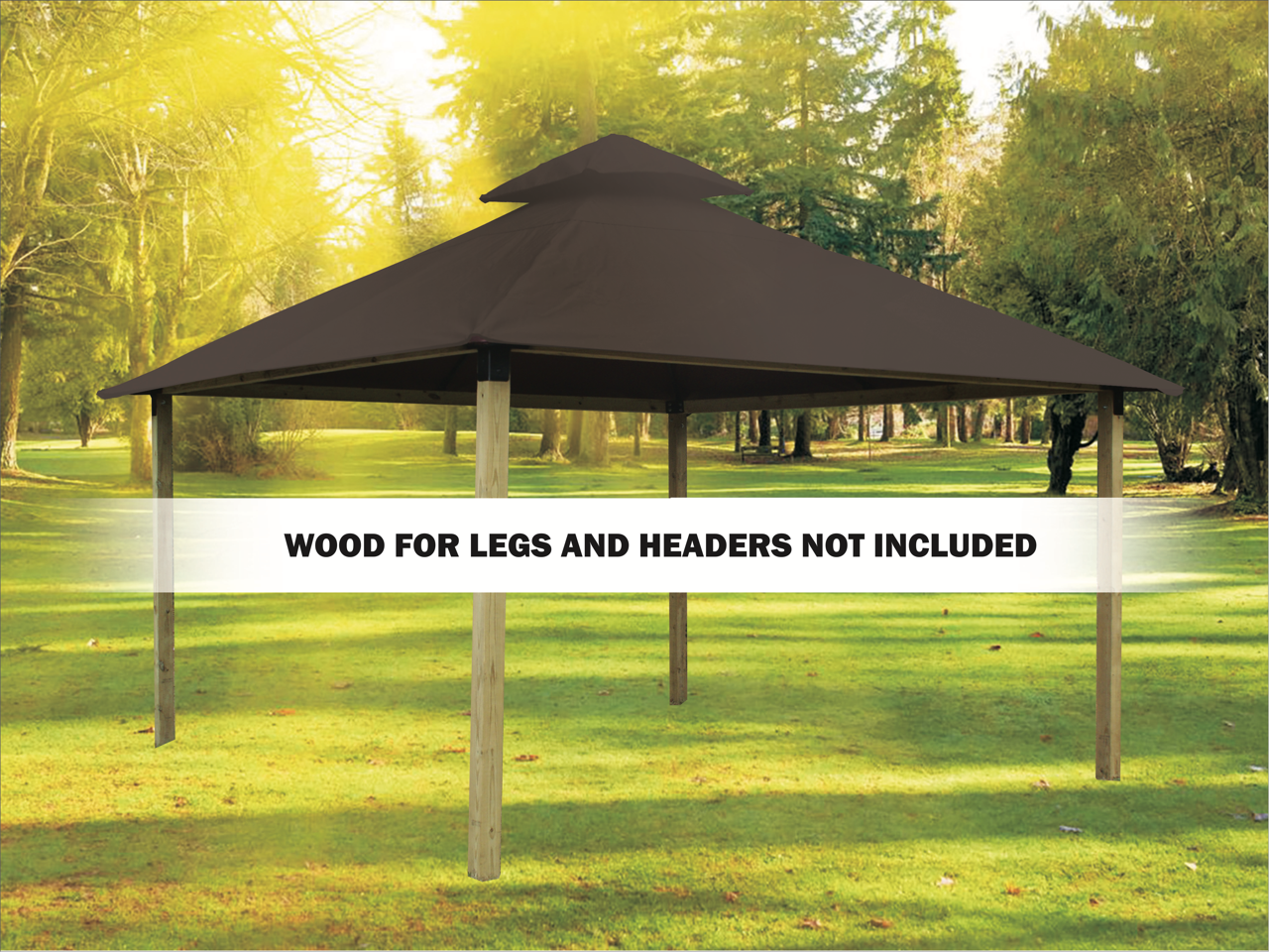 ACACIA Gazebo Roof Framing and Mounting Kit With OutDURA Canopy