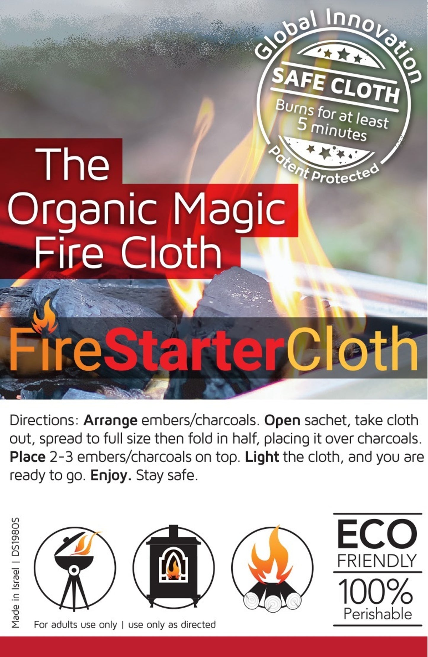 Fire Starter Cloth-24 PACK