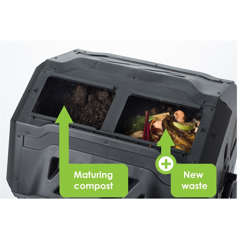 Genesis 42 Gallon Dual Composting Tumbler - BLACK - SPECIAL 50% OFF by using Promo Code 50%CLEARANCE