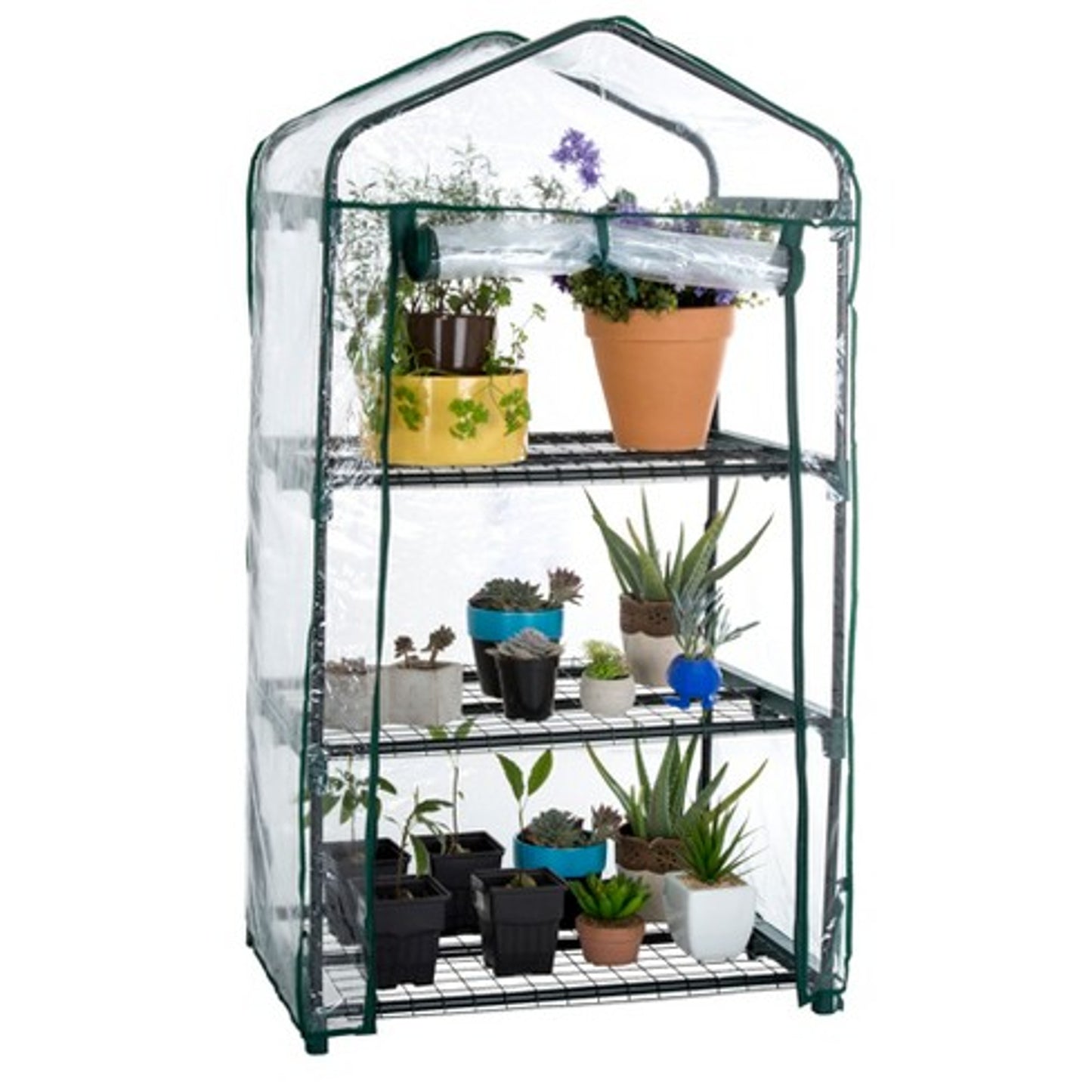 GENESIS Portable Rolling Greenhouse with Clear Cover