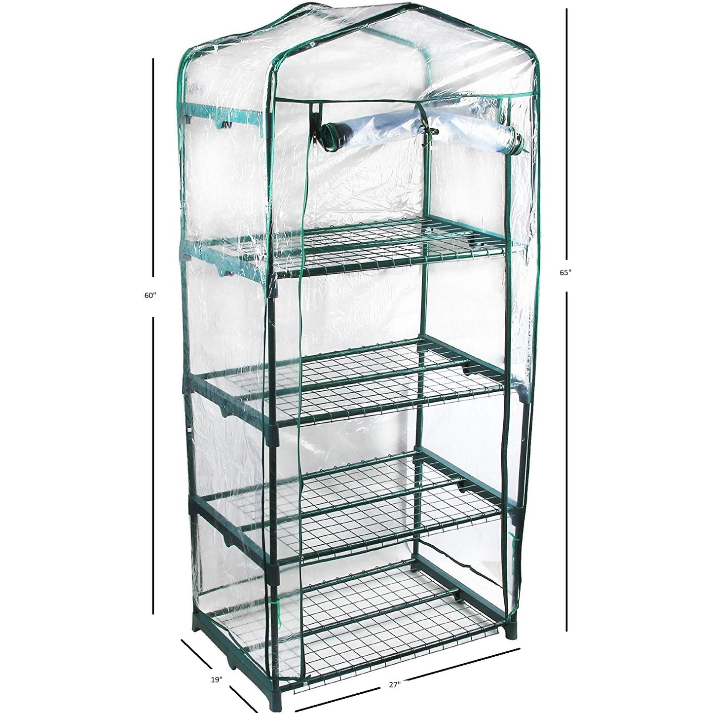 GENESIS Portable Rolling Greenhouse with Clear Cover