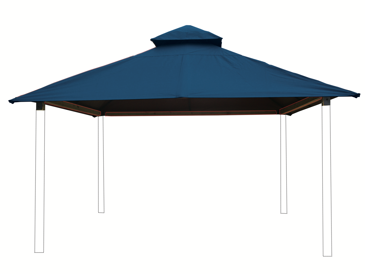 ACACIA Gazebo Roof Framing and Mounting Kit With OutDURA Canopy