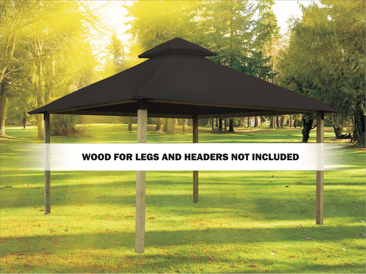 ACACIA Gazebo Roof Framing and Mounting Kit With OutDURA Canopy