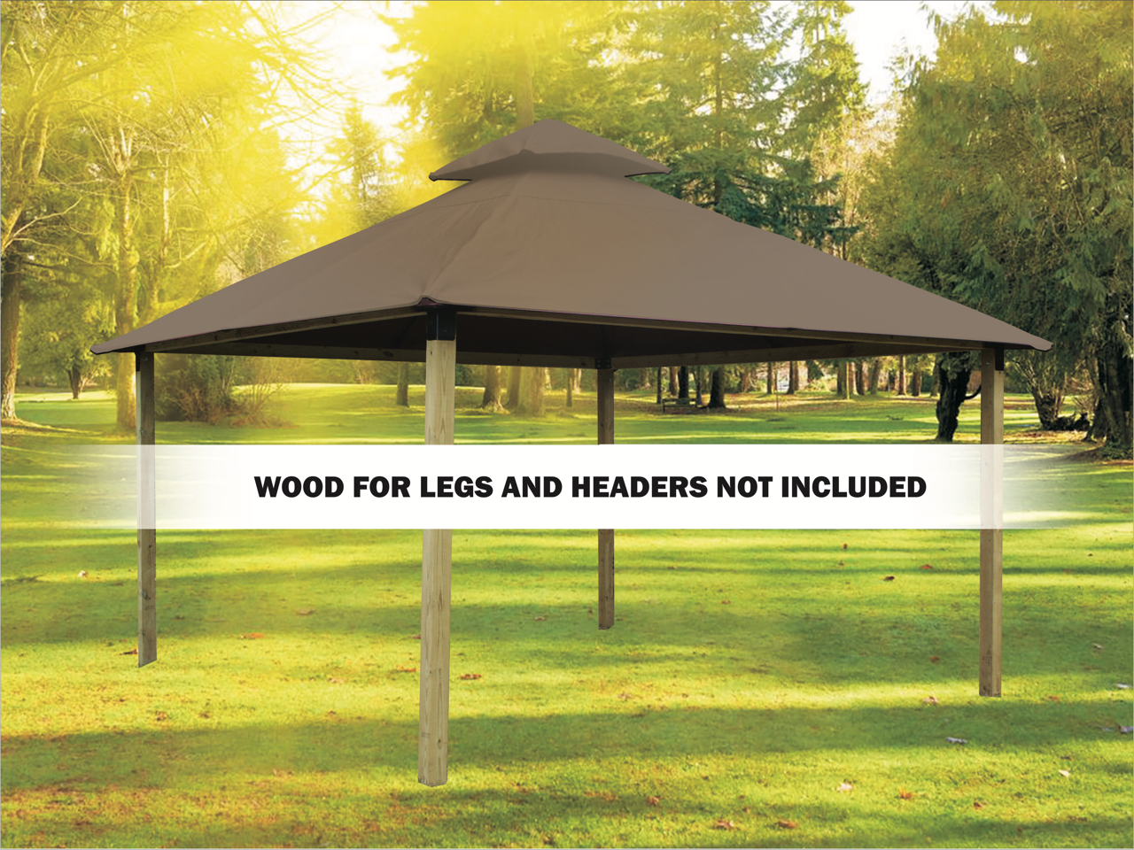 ACACIA Gazebo Roof Framing and Mounting Kit With OutDURA Canopy