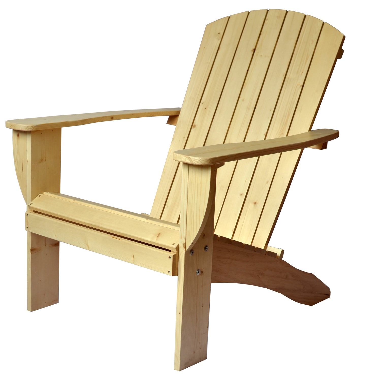 Riverstone Solid Cedar Adirondack Extra Wide Chair with build in bottle opener & matching folding table