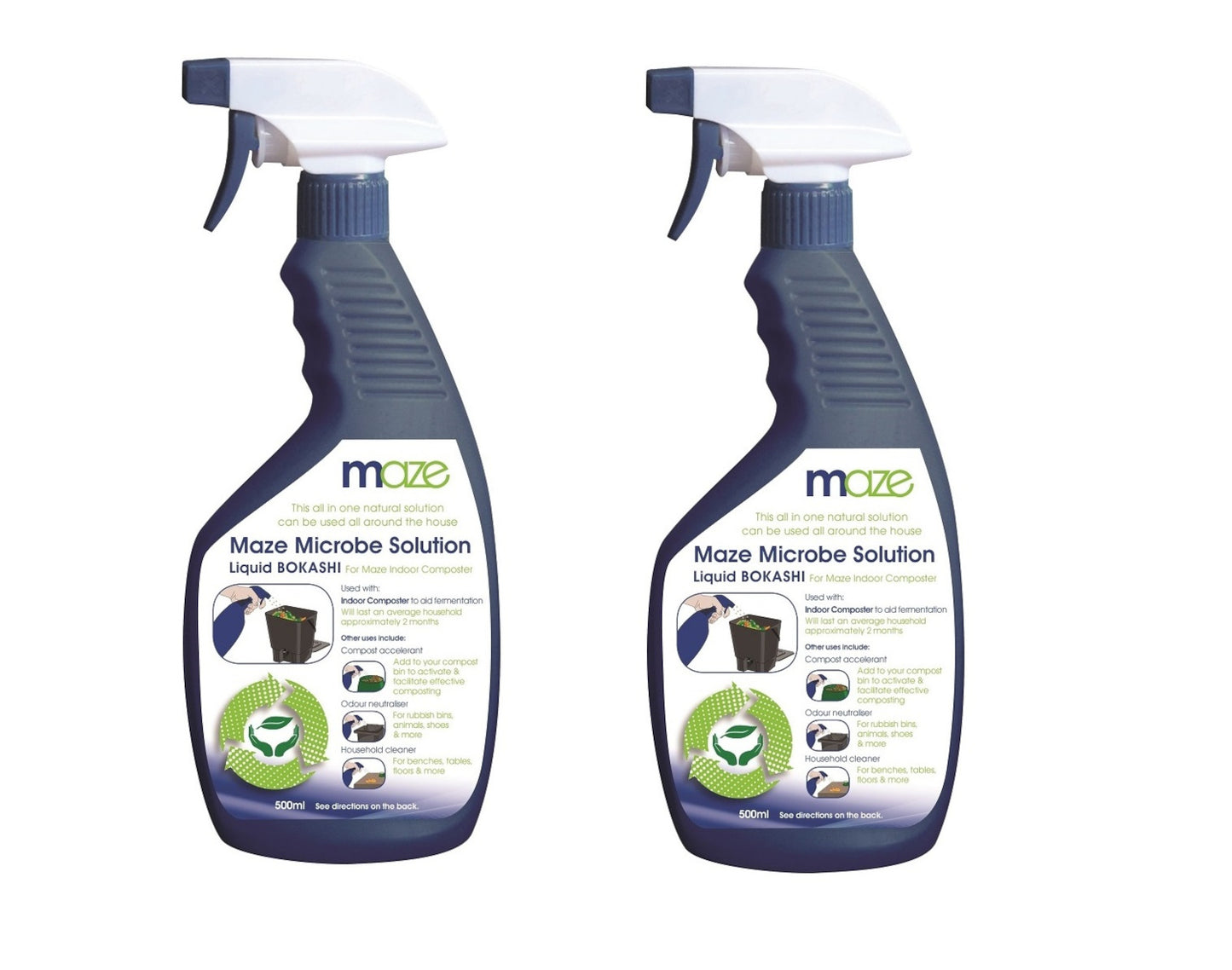 Maze 2 Pack Liquid Bokashi Spray Bottles