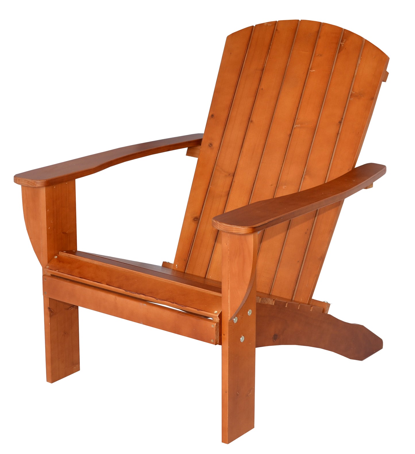 Riverstone Solid Cedar Adirondack Extra Wide Chair with build in bottle opener & matching folding table