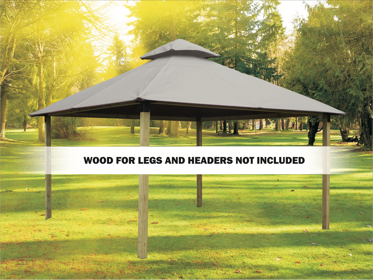 ACACIA Gazebo Roof Framing and Mounting Kit With OutDURA Canopy