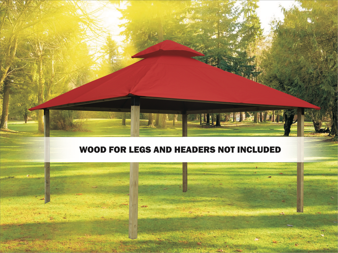 ACACIA Gazebo Roof Framing and Mounting Kit With OutDURA Canopy