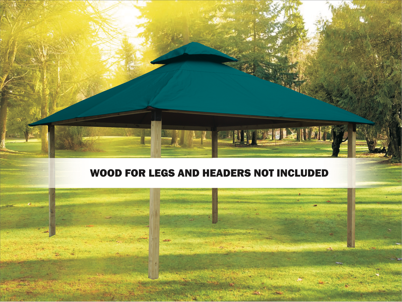 ACACIA Gazebo Roof Framing and Mounting Kit With OutDURA Canopy