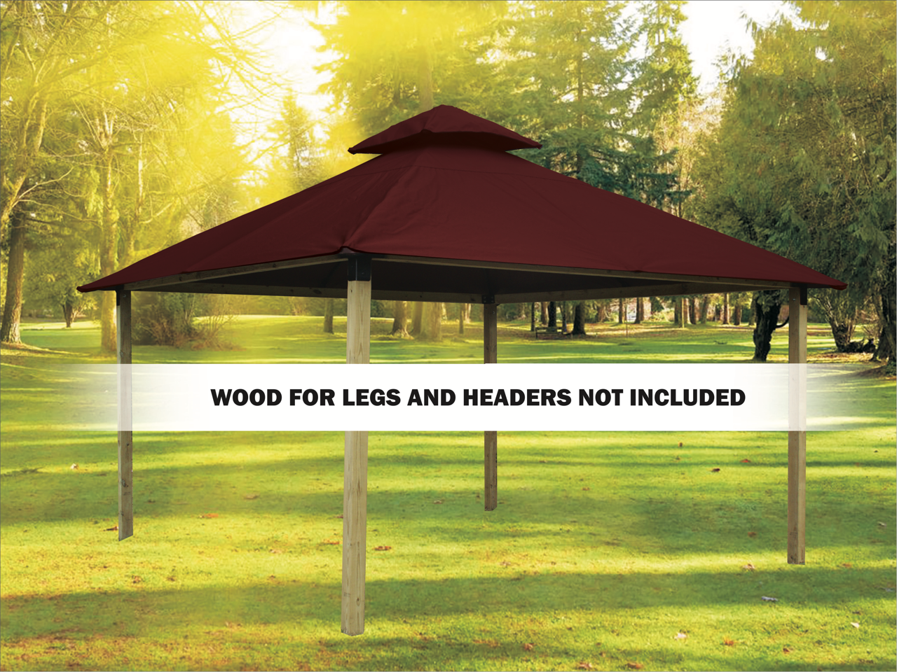 ACACIA Gazebo Roof Framing and Mounting Kit With OutDURA Canopy