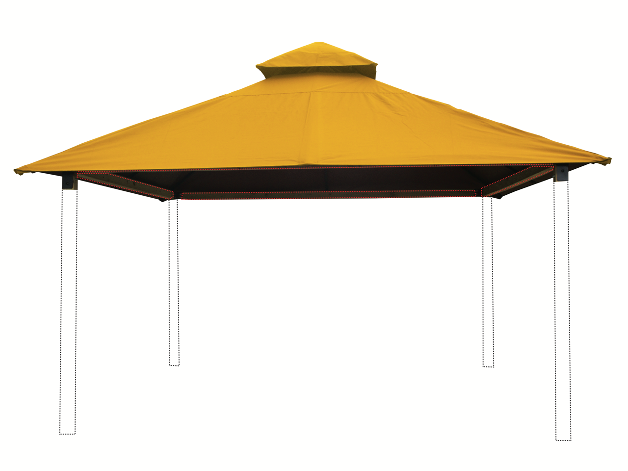 ACACIA Gazebo Roof Framing and Mounting Kit With OutDURA Canopy