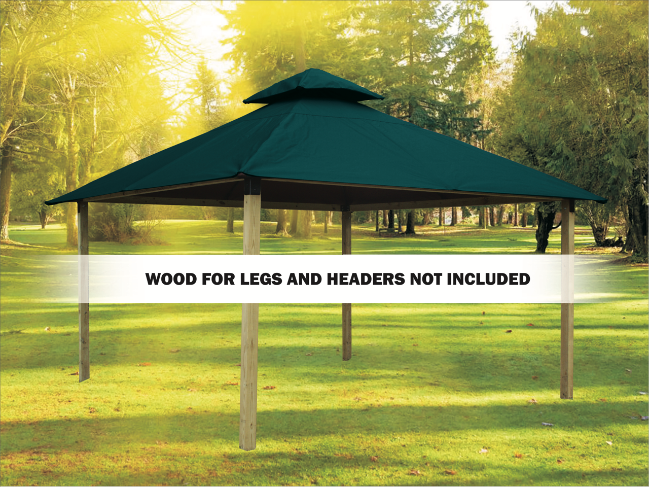 ACACIA Gazebo Roof Framing and Mounting Kit With OutDURA Canopy