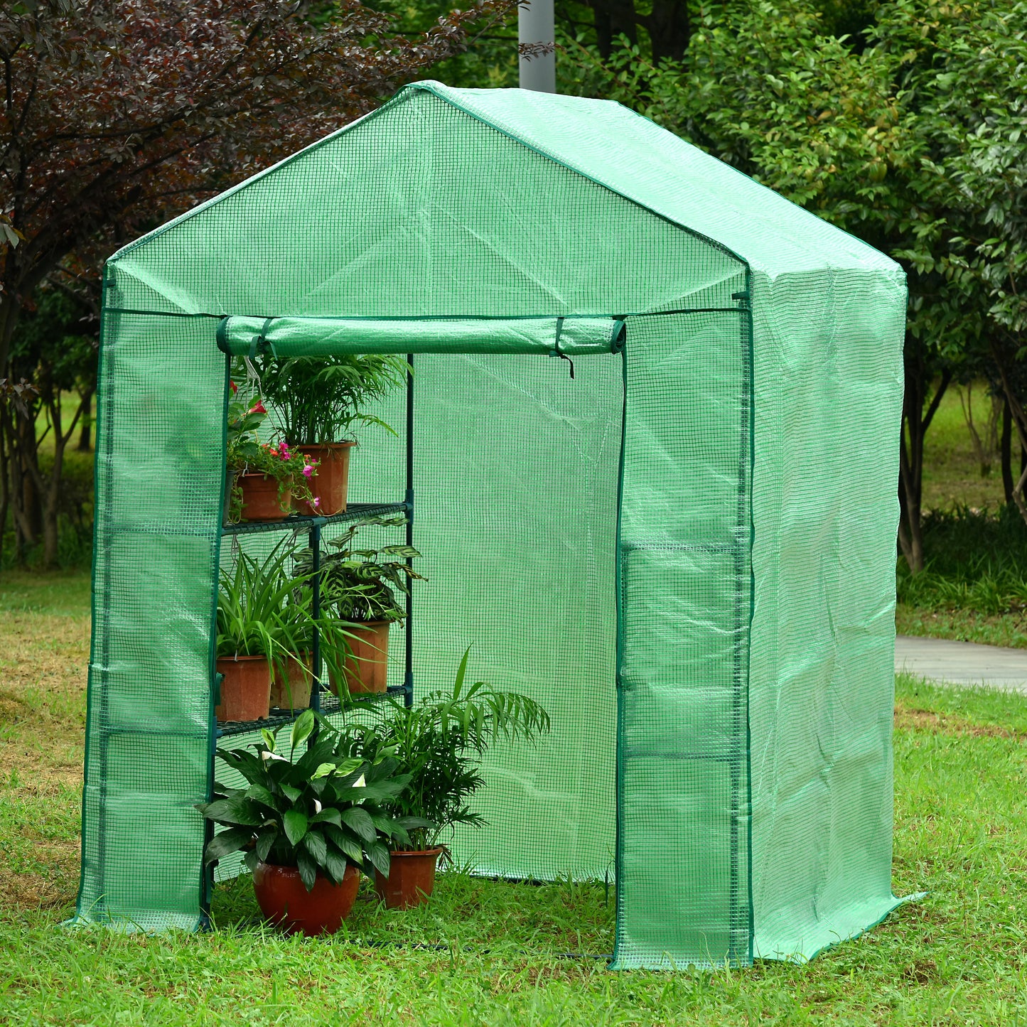 Genesis Portable Walk In Greenhouse with Heavy Duty Opaqua Cover