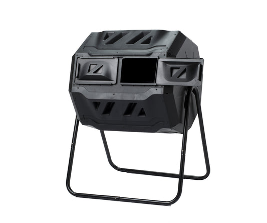Genesis 42 Gallon Dual Composting Tumbler - BLACK - SPECIAL 50% OFF by using Promo Code 50%CLEARANCE