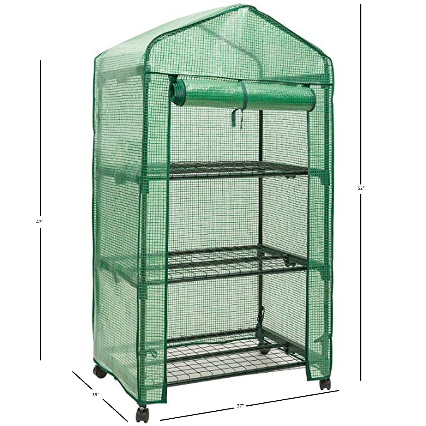 GENESIS Portable Rolling Greenhouse with Opaque Cover