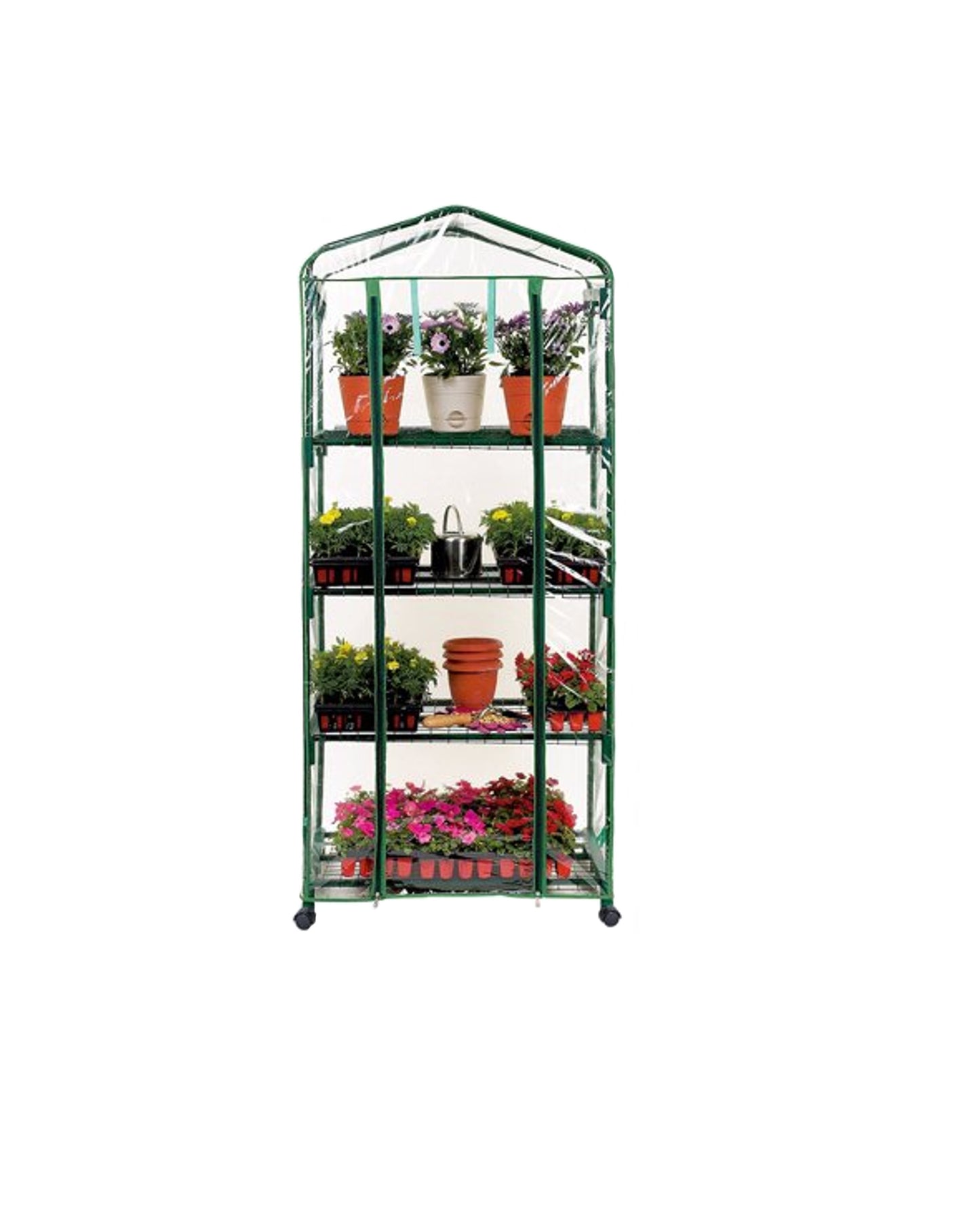 GENESIS Portable Rolling Greenhouse with Clear Cover