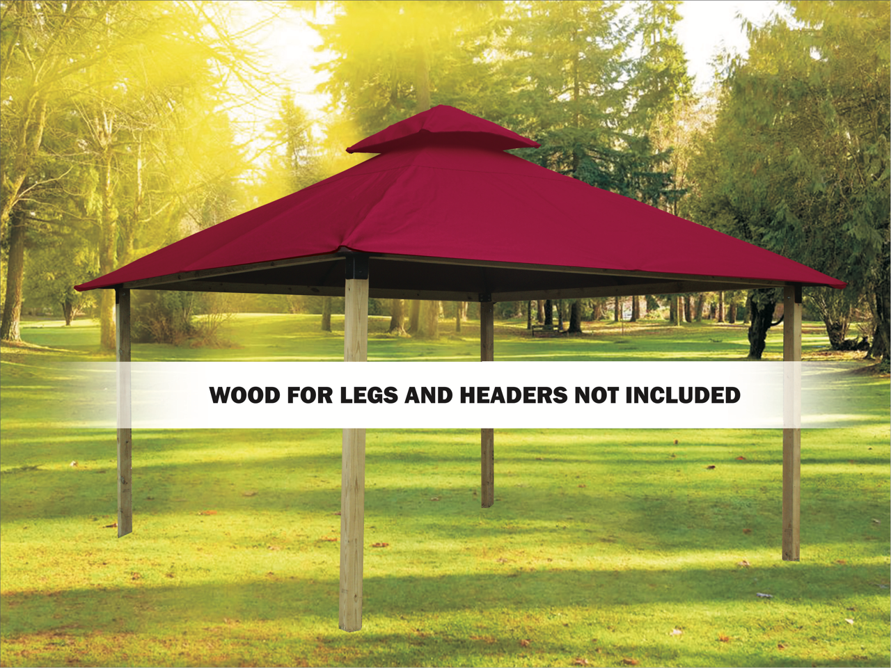 ACACIA Gazebo Roof Framing and Mounting Kit With OutDURA Canopy