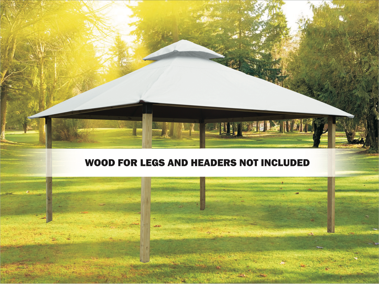 ACACIA Gazebo Roof Framing and Mounting Kit With OutDURA Canopy