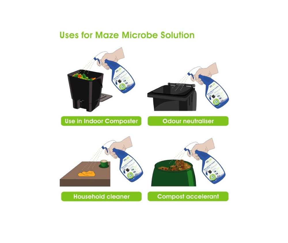 Maze 2 Pack Liquid Bokashi Spray Bottles