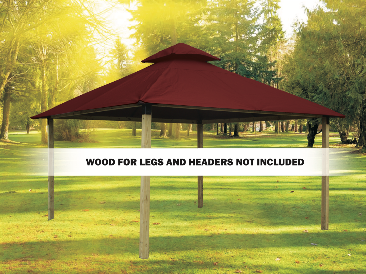 ACACIA Gazebo Roof Framing and Mounting Kit With OutDURA Canopy